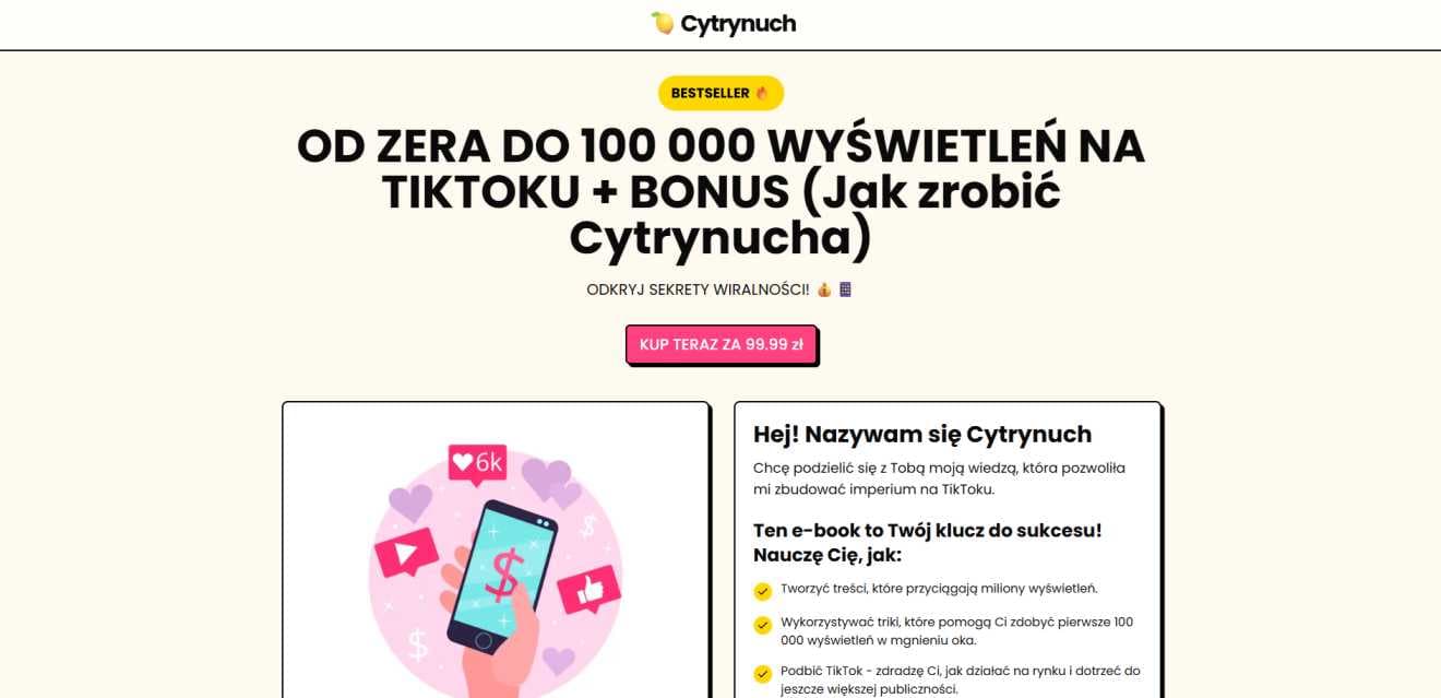 Cytrynuch TikToker preview